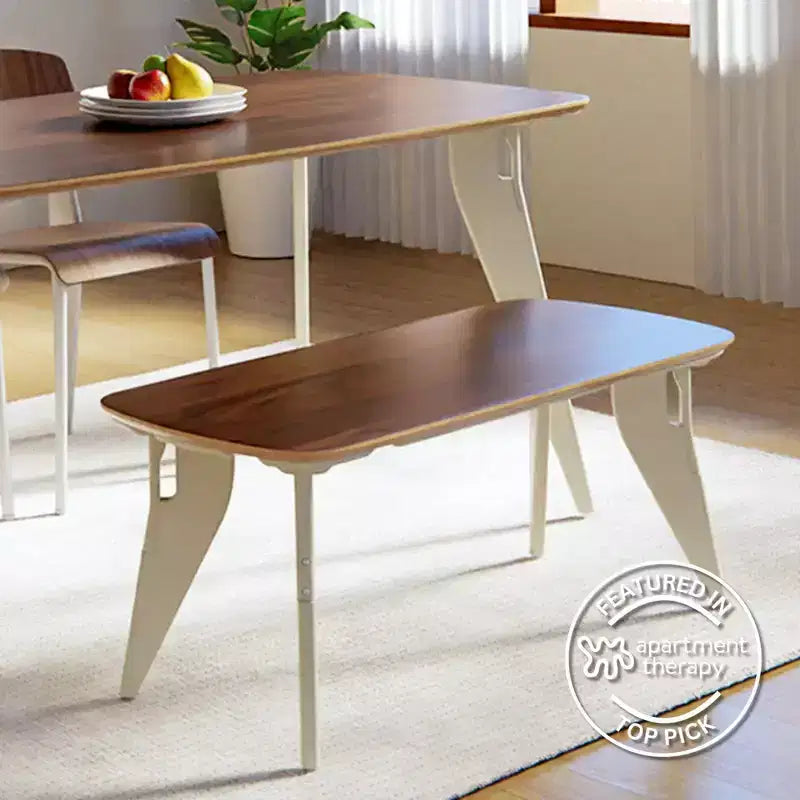 Banc Hoek, 42 x 18, montage sans outil en un clic, sièges de salle à manger minimalistes et durables, design moderne et peu encombrant, pliable et portable