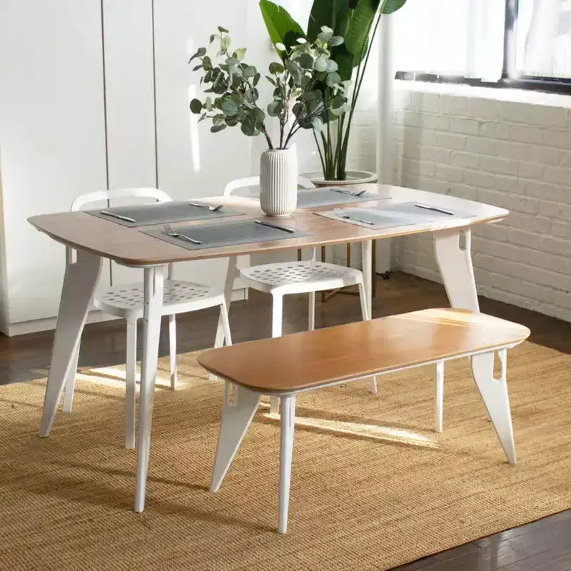 Banc Hoek, 42 x 18, montage sans outil en un clic, sièges de salle à manger minimalistes et durables, design moderne et peu encombrant, pliable et portable