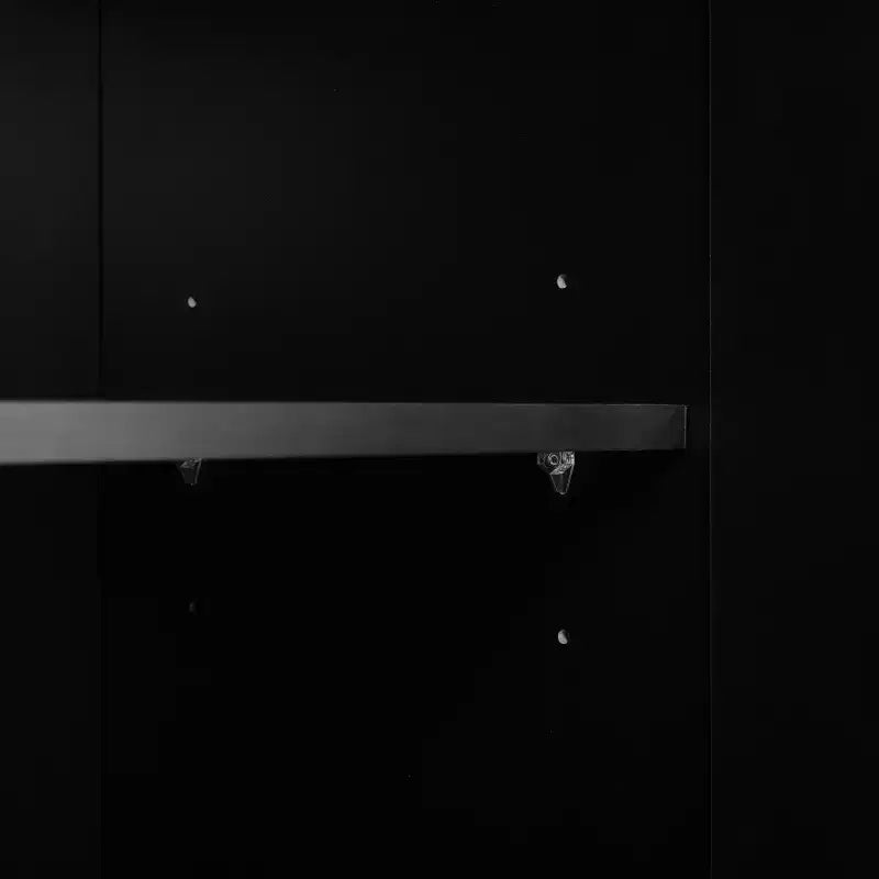 Banc de rangement 51W, banc à chaussures, meuble à chaussures, organisateur de porte-chaussures avec coussin, étagères réglables, portes arquées et dispositifs de rebond, blanc/noir-ModernL