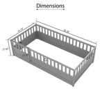 Lit une place compact et discret avec barrière intégrée ultra-sécurisée