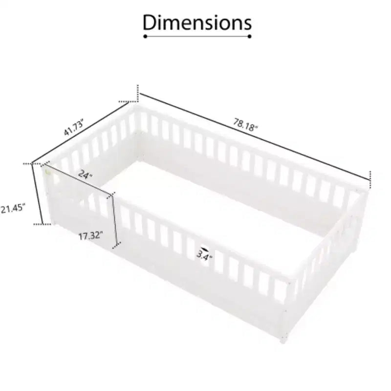 Lit une place compact et discret avec barrière intégrée ultra-sécurisée