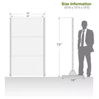 Panneau en acier galvanisé noir compact à chevrons | 183H x 90L x 40P cm