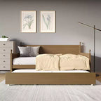 Lit de repos double en bois ChaletPosh avec lit gigogne