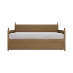 Lit de repos double en bois ChaletPosh avec lit gigogne