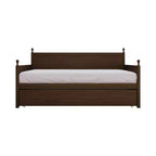 Lit de repos double en bois ChaletPosh avec lit gigogne