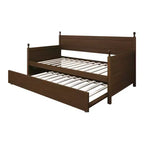 Lit de repos double en bois ChaletPosh avec lit gigogne