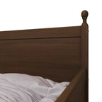 Lit de repos double en bois ChaletPosh avec lit gigogne