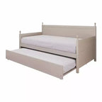 Lit de repos double en bois ChaletPosh avec lit gigogne