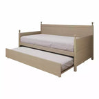 Lit de repos double en bois ChaletPosh avec lit gigogne