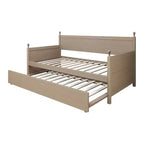 Lit de repos double en bois ChaletPosh avec lit gigogne