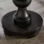 Table d'appoint ronde sur pied de style traditionnel Roundhill Furniture Caesar