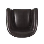 Fauteuil club GDFStudio Arias contemporain en similicuir, marron foncé