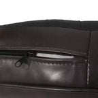 Fauteuil club GDFStudio Arias contemporain en similicuir, marron foncé