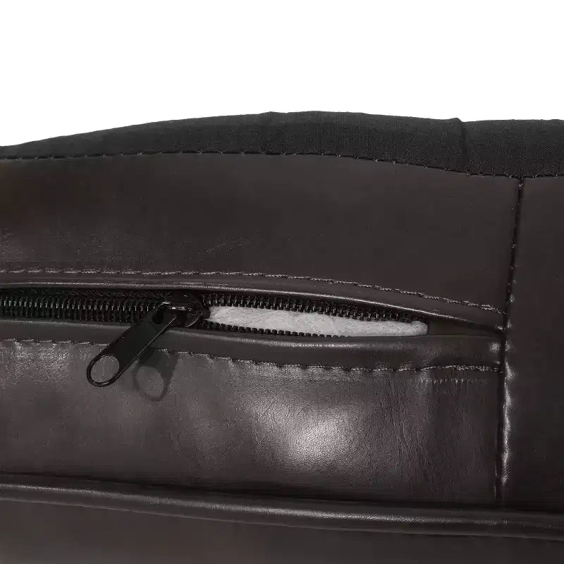 Fauteuil club GDFStudio Arias contemporain en similicuir, marron foncé