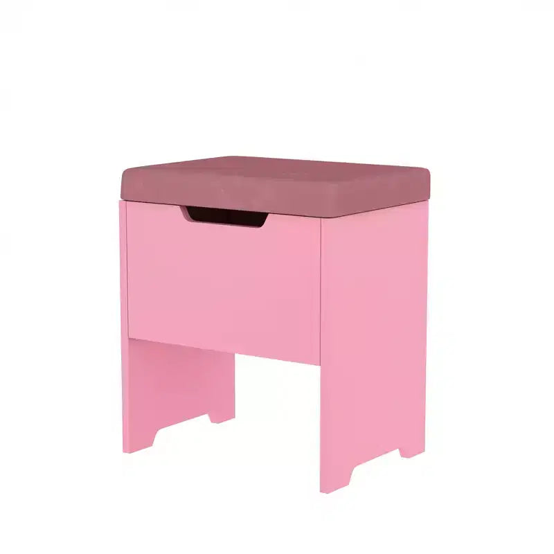 VECELO Coiffeuse avec Miroir Lumineux LED et Prise Électrique, Table de Maquillage avec 4 Tiroirs et Tabouret de Rangement, 3 Modes d'Éclairage Réglables pour Chambre à Coucher