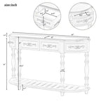 Console d'entrée : moderne et incurvée, avec de nombreux rangements