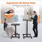 Bureau mobile réglable pour ordinateur portable, pour la maison, le bureau, la salle de classe, table de lit