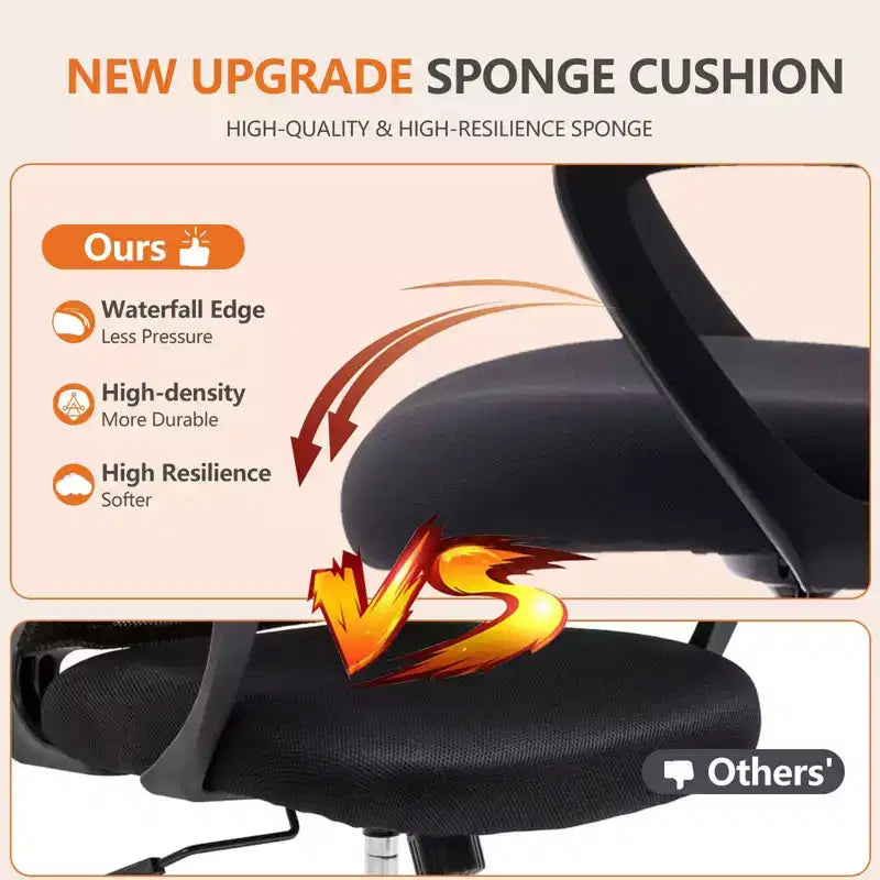 Chaise de bureau haute réglable avec repose-pieds pour bureau debout, hauteur de comptoir