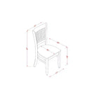 Ensemble de meubles de salle à manger rectangulaire HomeStock CAVA6 en chêne