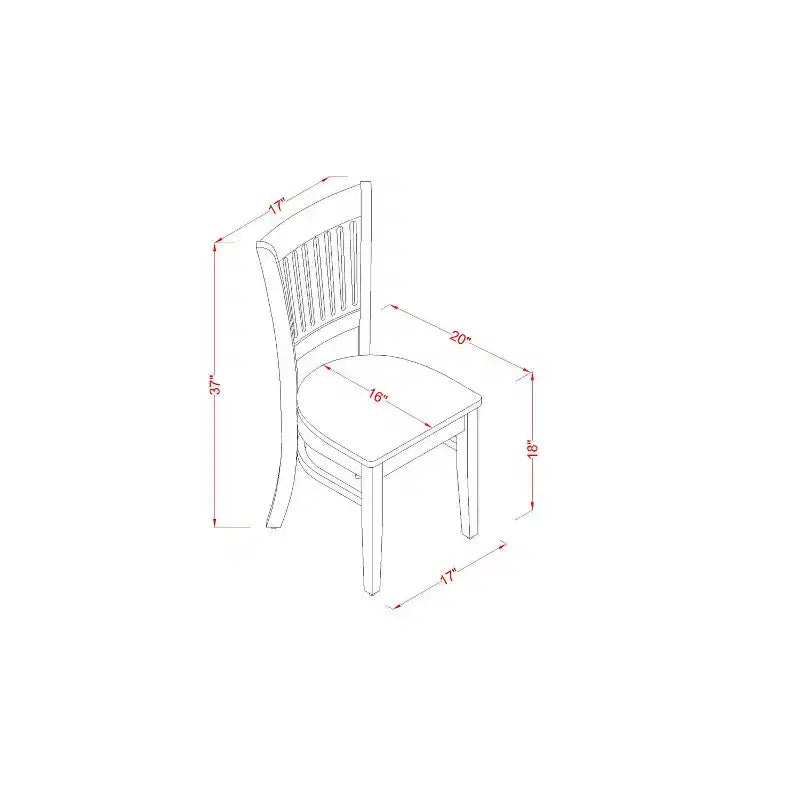 Ensemble de meubles de salle à manger rectangulaire HomeStock CAVA6 en chêne