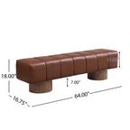 Banc de salle à manger multifonctionnel rembourré contemporain Christopher Knight Home Gale
