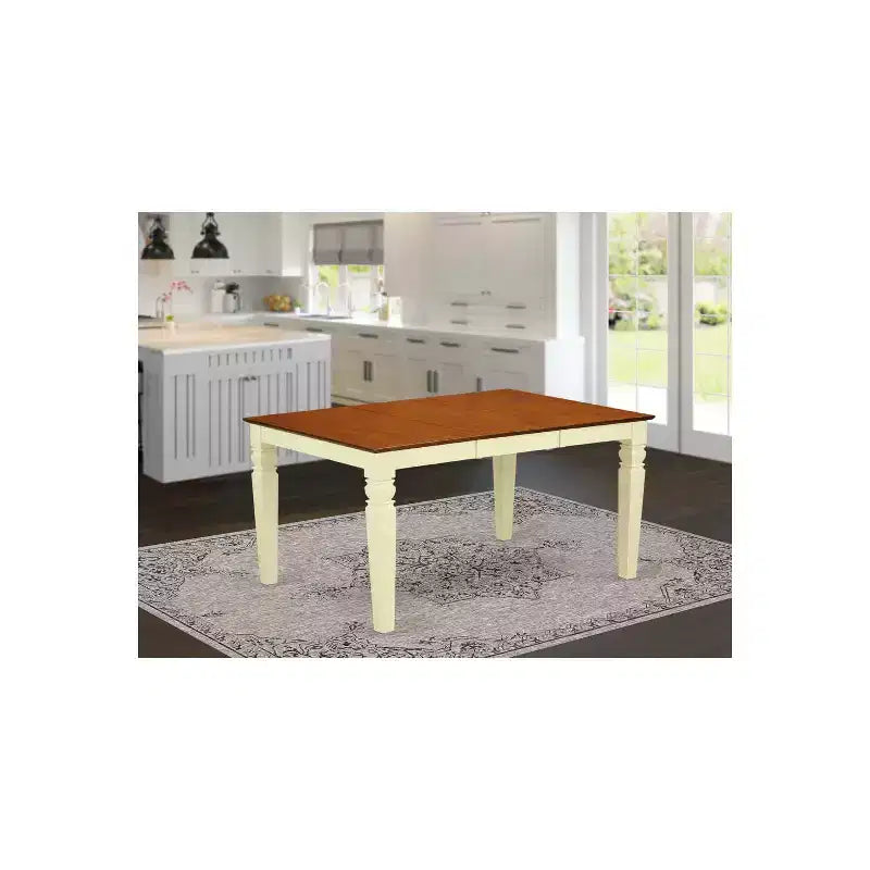 HomeStock sur table à manger rectangulaire avec rallonge papillon de 18 po