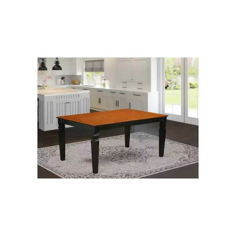 HomeStock sur table à manger rectangulaire avec rallonge papillon de 18 po