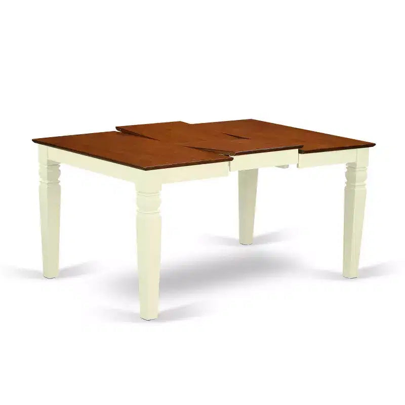 HomeStock sur table à manger rectangulaire avec rallonge papillon de 18 po