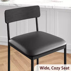Lot de 4 tabourets de bar, tabourets de bar de cuisine avec repose-pieds, tabourets de bar rembourrés en PU hauteur comptoir, chaises de bar pour îlot de cuisine, comptoir