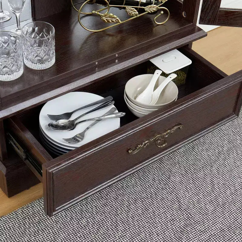 Meuble de Rangement AndMakers de 66 cm avec 1 Tiroir et 2 Portes Vitrées