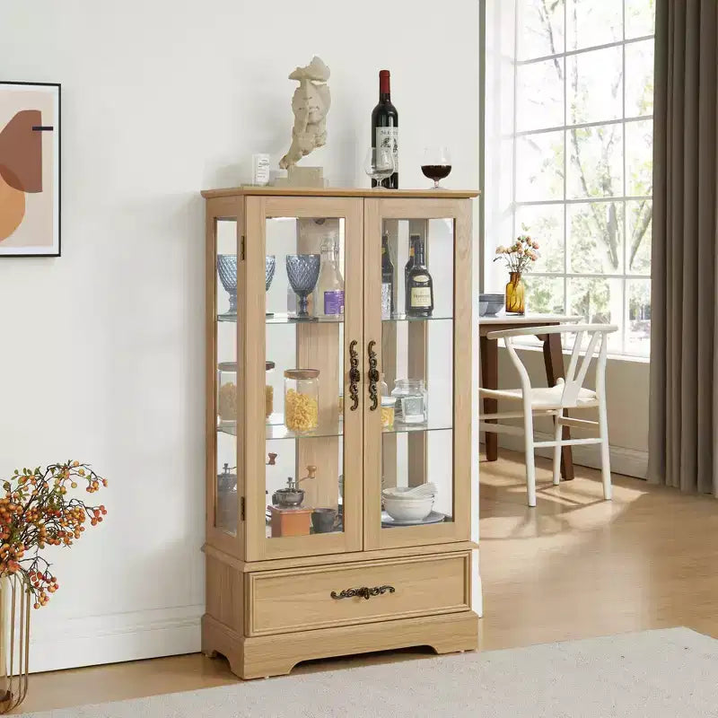 Meuble de Rangement AndMakers de 66 cm avec 1 Tiroir et 2 Portes Vitrées