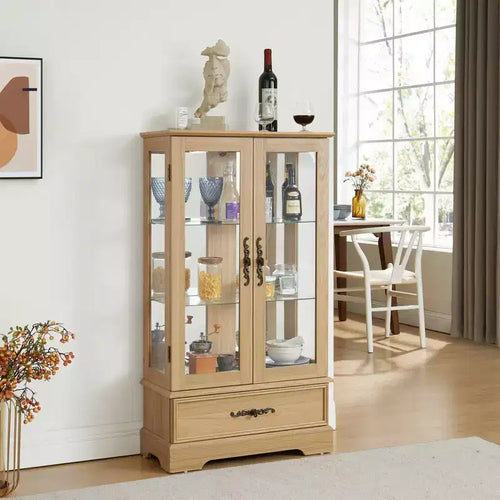 Meuble de Rangement AndMakers de 66 cm avec 1 Tiroir et 2 Portes Vitrées