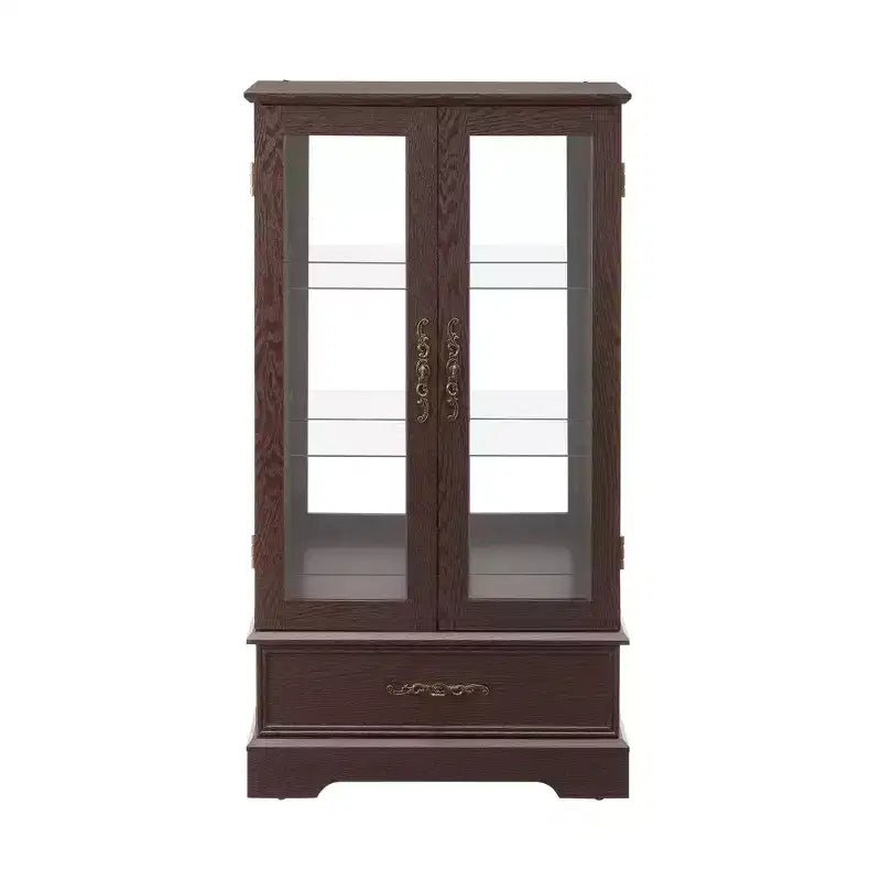 Meuble de Rangement AndMakers de 66 cm avec 1 Tiroir et 2 Portes Vitrées