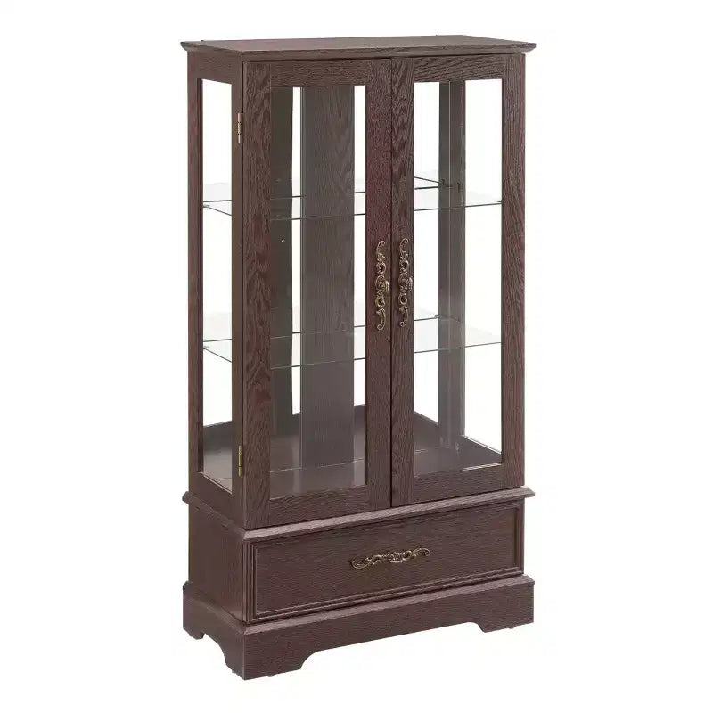 Meuble de Rangement AndMakers de 66 cm avec 1 Tiroir et 2 Portes Vitrées