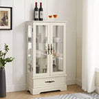 Meuble de Rangement AndMakers de 66 cm avec 1 Tiroir et 2 Portes Vitrées