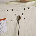 Meuble de Rangement AndMakers de 66 cm avec 1 Tiroir et 2 Portes Vitrées