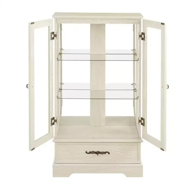 Meuble de Rangement AndMakers de 66 cm avec 1 Tiroir et 2 Portes Vitrées