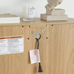 Meuble de Rangement AndMakers de 66 cm avec 1 Tiroir et 2 Portes Vitrées