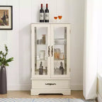 Meuble de Rangement AndMakers de 66 cm avec 1 Tiroir et 2 Portes Vitrées