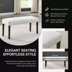 Banc de salle à manger contemporain rembourré Roundhill Furniture Madison, gris