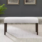 Banc de salle à manger contemporain rembourré Roundhill Furniture Madison, gris