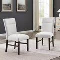 Roundhill Furniture Madison Contemporary Upholstered Dining Chairs, Set of 2, Gray