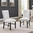 Roundhill Furniture Madison Contemporary Upholstered Dining Chairs, Set of 2, Gray