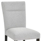 Chaises de salle à manger contemporaines rembourrées Roundhill Furniture Madison, lot de 2, grises