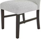 Chaises de salle à manger contemporaines rembourrées Roundhill Furniture Madison, lot de 2, grises