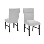 Chaises de salle à manger contemporaines rembourrées Roundhill Furniture Madison, lot de 2, grises
