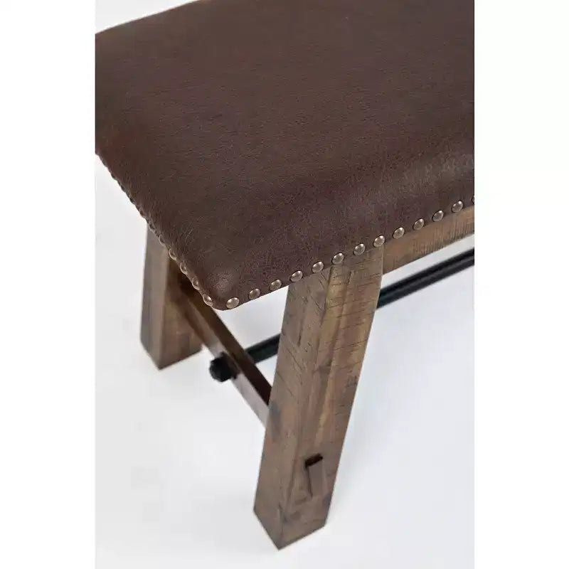 Banc Cannon Valley industriel vieilli 56 en bois vieilli