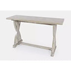 Jofran, Table d'appoint canapé Fairview en acacia à chevrons vieilli - Couleur grise