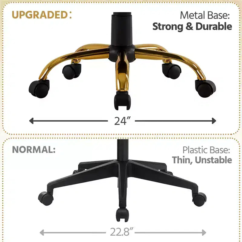 Chaise de bureau Yaheetech pivotante à 360 degrés avec dossier mi-haut et hauteur réglable