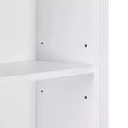 Meuble de Rangement Haut de Salle de Bain en Bois de 199,9 cm avec Tiroirs et Rangement, Étagère Moderne avec Étagère Réglable, Blanc - ModernLuxe